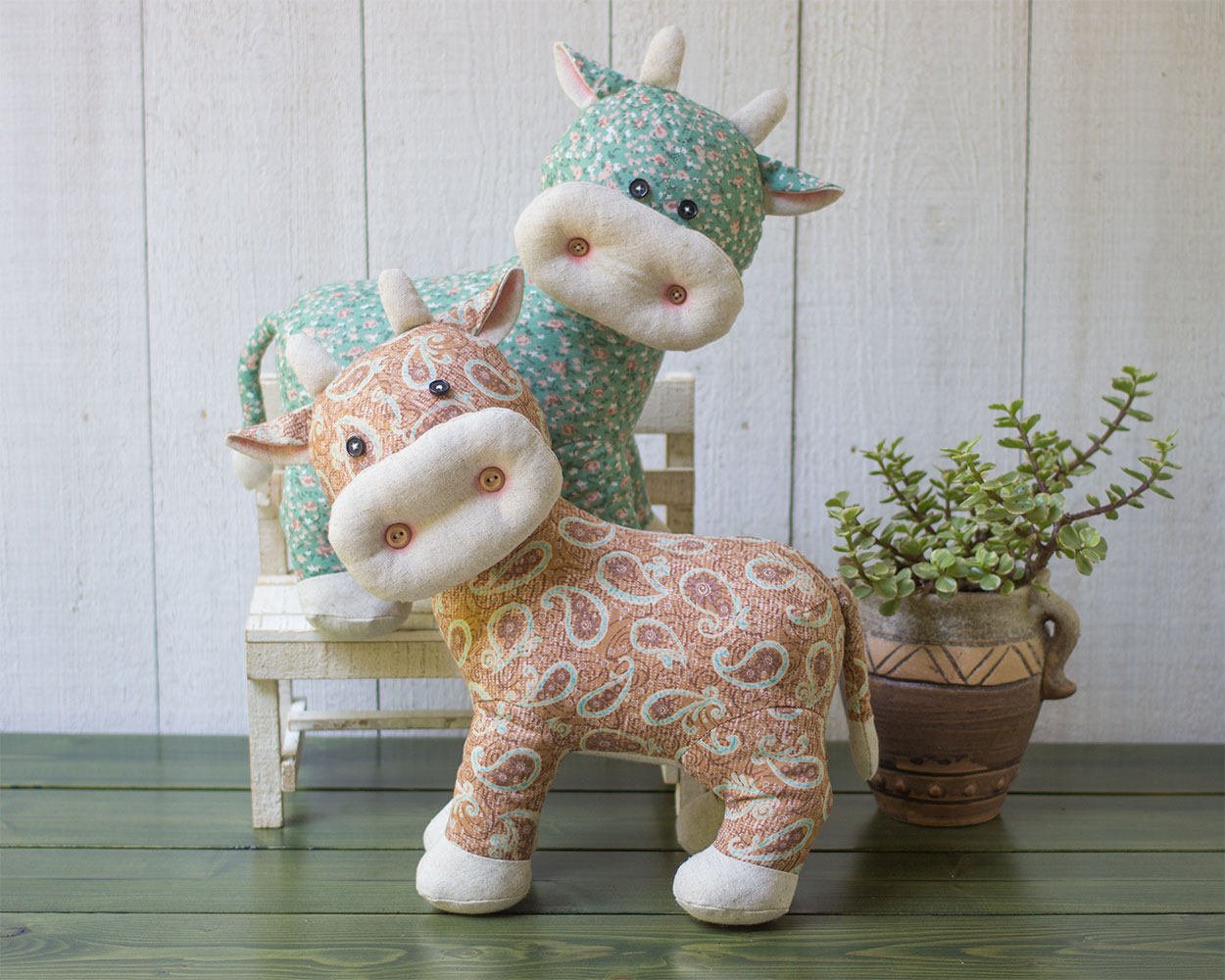Stuffed Cow Sewing Pattern - Sewenir Sewing Projects