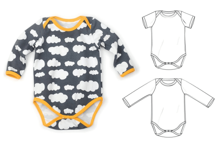 Baby Onesie Pattern PDF Summer Winter Sewing Pattern