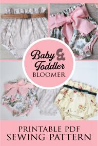 High Waisted Baby Bloomers Pattern | For Sizes from 3 Mnths - 5 Yrs